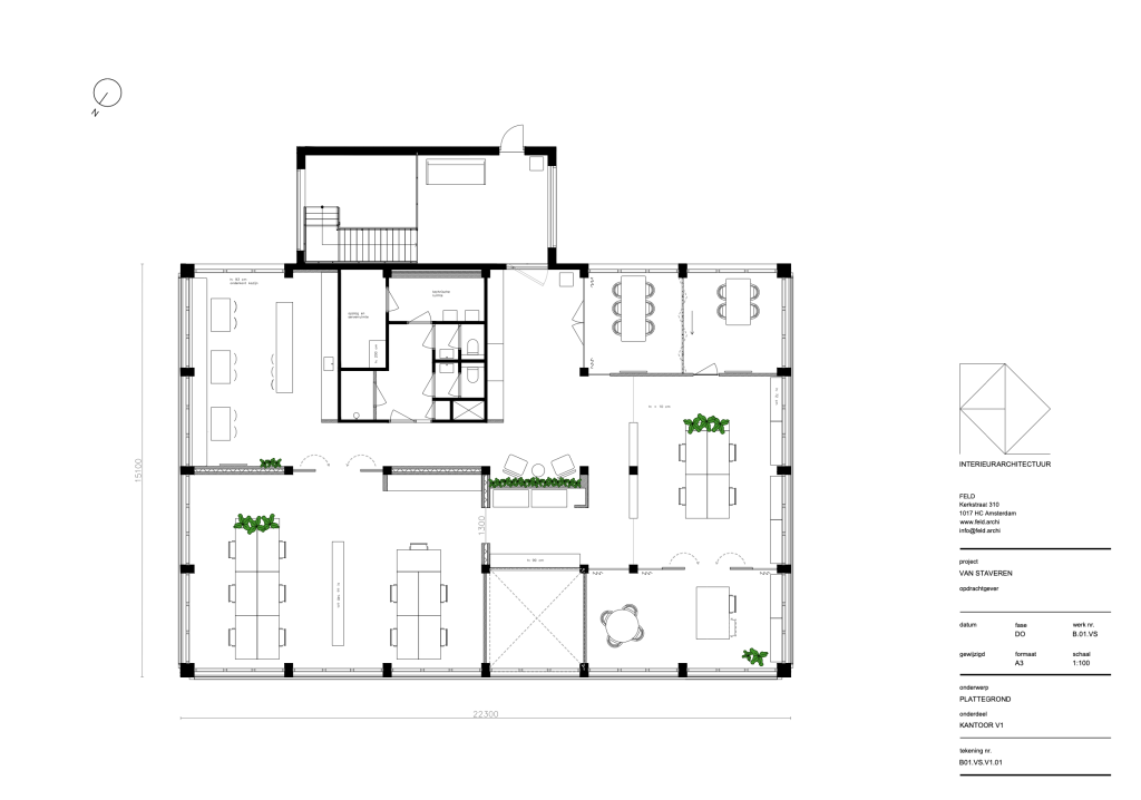 plattegrond ontwerp kantoor