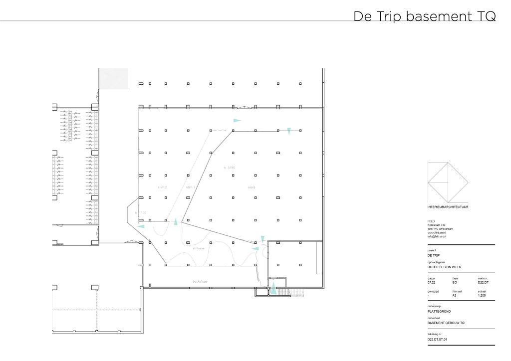 floorplan of art installation