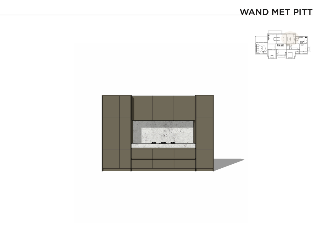 render, 3D impressie, keuken achterwand