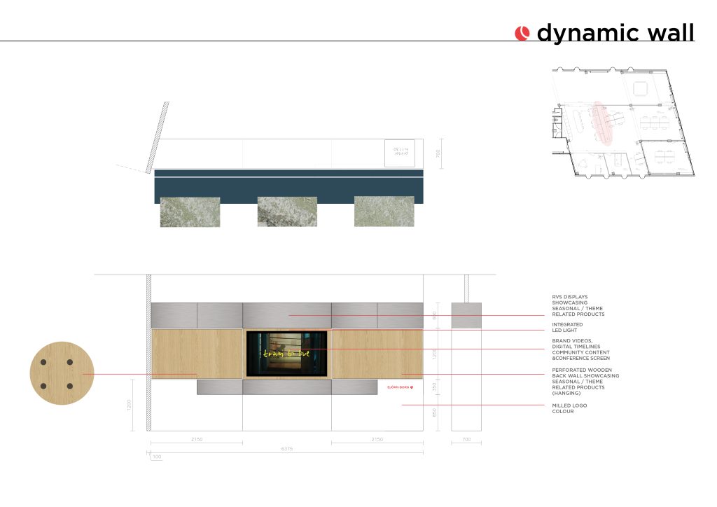 visualisatie ontwerp maatwerk kast met toonvakken